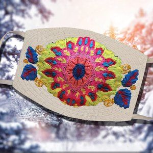 Faux-Chet Crochet Rose Mask